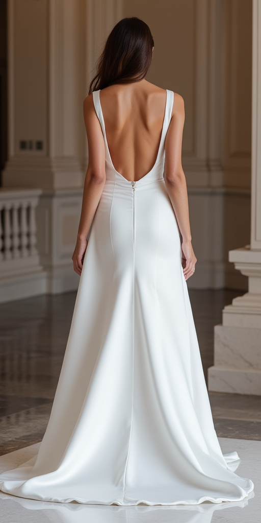 Bold White A-Line Wedding Dress with Illusion Lace and Elegant Beadwork