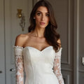 Short Wedding Dress with Elegant Modern Design for Chic Brides