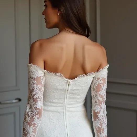 Short Wedding Dress with Elegant Modern Design for Chic Brides