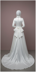 Handcrafted Muslim Bridal Dress for Women Arabic Wedding Style
