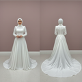Luxury Modest Muslim Bridal Dress for Women Arabic Dubai Collection