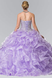 Sparkly Sequins Sweetheart Ball Gown Quinceanera Dresses 15 Party Beaded Organza Special Occasion Princess Birthday Gowns