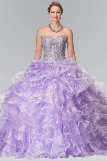 Sparkly Sequins Sweetheart Ball Gown Quinceanera Dresses 15 Party Beaded Organza Special Occasion Princess Birthday Gowns