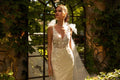 Exquisite Mermaid Wedding Gown with Spaghetti Straps, V-Neckline, and a Flattering Natural Waist for a Glamorous Bridal Look