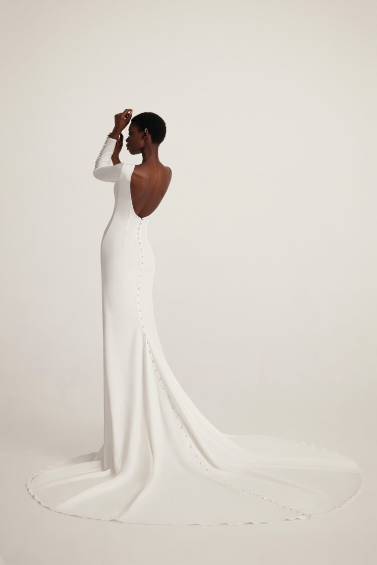 Sophisticated Bridal Gown with a Flattering Silhouette, Exquisite Detailing, and Timeless Elegance for an Unforgettable Wedding Day Look