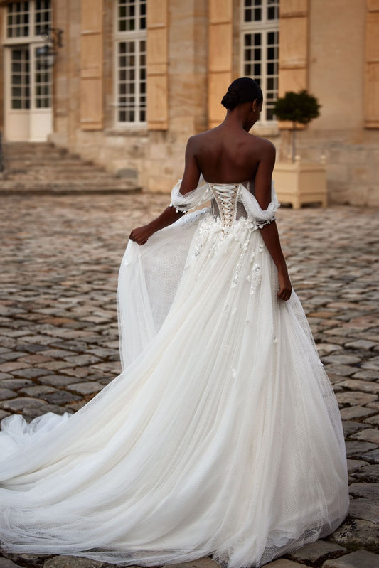 Vestido De Novia De sirena 2 en 1, Vestido De Novia moderno sin mangas con lazo De satén, Vestido De Novia De princesa 