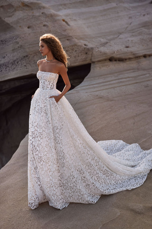 2 su 1 abito da sposa sirena moderna manica a maniche papi raso da sposa abito da sposa Princess Vestido de nolia