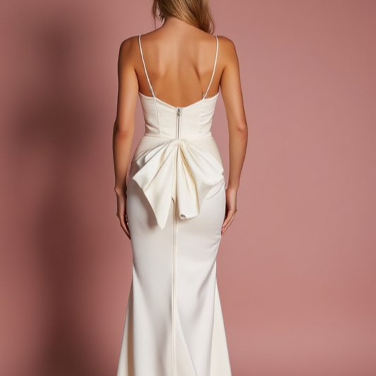 Romantic A-Line Wedding Dress with a Draped Bodice for a Soft Look