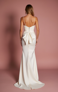 Romantic A-Line Wedding Dress with a Draped Bodice for a Soft Look