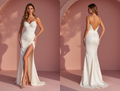 Elegant A-Line Wedding Dress with a Keyhole Back for a Chic Style