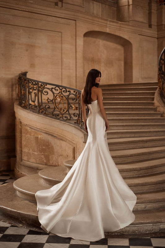 Vestido De Novia De sirena 2 en 1, Vestido De Novia moderno sin mangas con lazo De satén, Vestido De Novia De princesa 