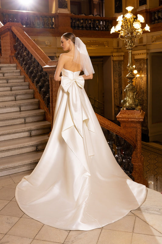 A-line Satin Elegant vestidos de novia Wedding Dress Sleeveless Wedding Gown