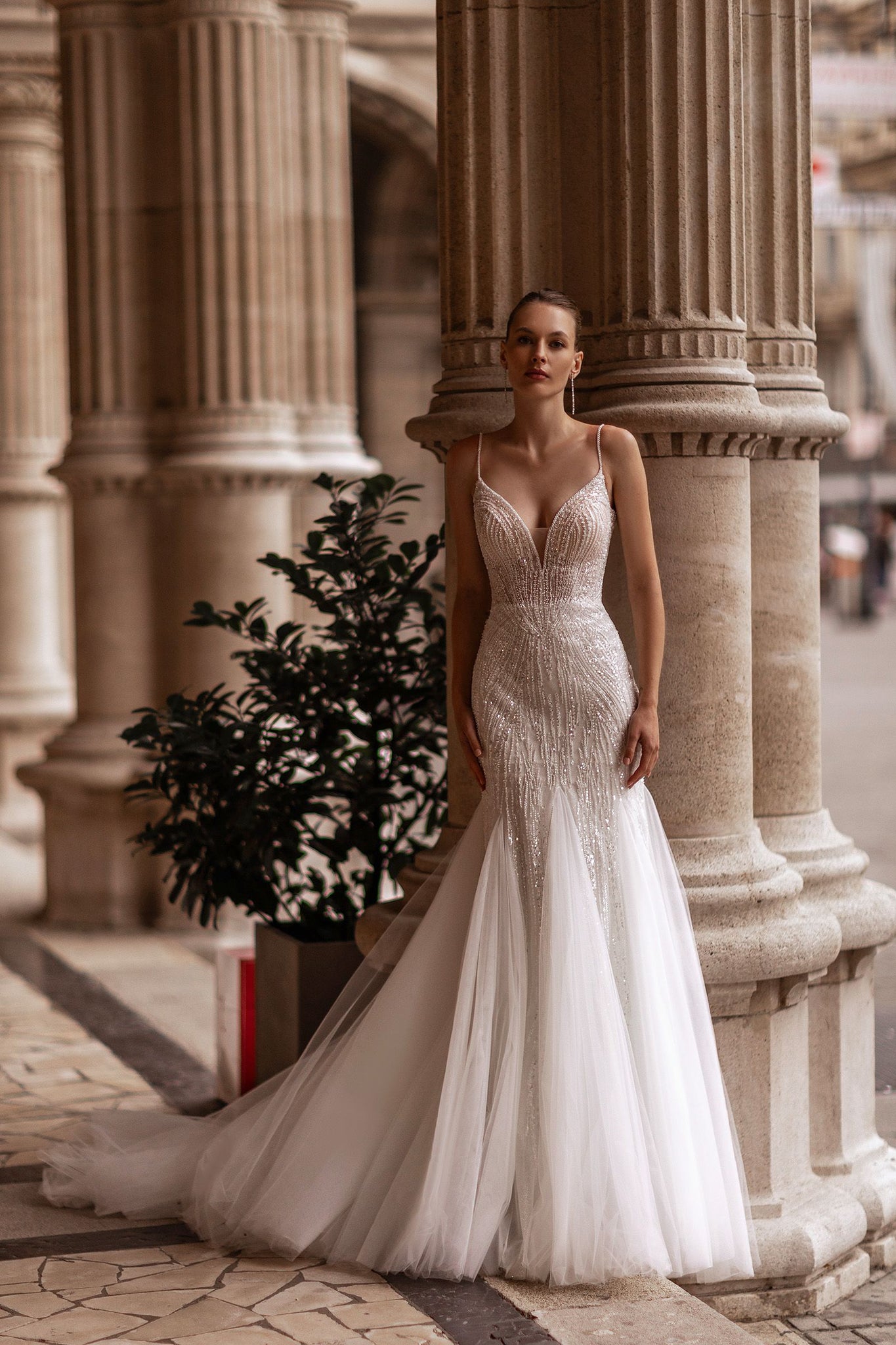 Luxury Mermaid Wedding Dress For Women Sexy Classy Sweetheart Zipper Wedding Gown