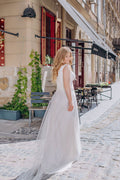 Simple Wedding Dresses Plus Size V Neck Sleeveless Bride Gowns Appliques Back Zipper Floor Length Tulle Mermaid Robe De Mariee