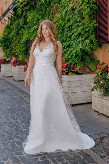 Plus Size Wedding Dresses for Women Summer New Mermaid Bridal Gowns with Lace New Sleeveless