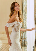 Mermaid Wedding Dress Off Shoulder Lace Applique Vestido De Novia Bridal Gown Robe De Mariee