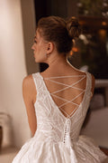 Lace Boho Wedding Dresses For Women Bride A Line V Neck Backless Bridal Gown Customized