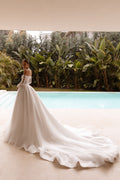 Sweet A-line Wedding Dresses Elegant Appliques Dress For Bride Off the Shoulder Customized Gown Vestido De Novia