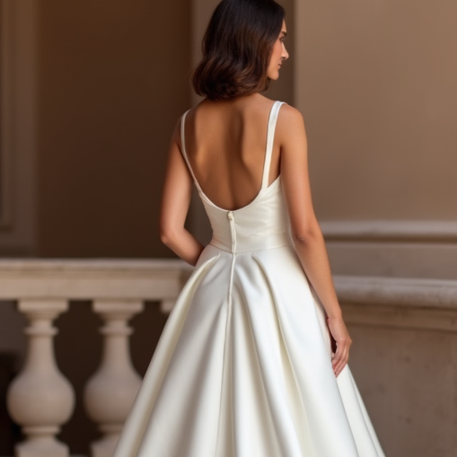 Princess White Wedding Dress for Plus Size Brides Wanting a Royal Silhouette