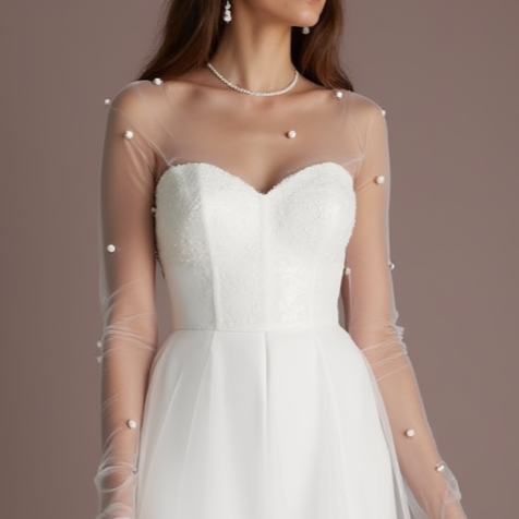 Playful White Mini Short Wedding Dress with a Tulle Skirt for a Fun and Flirty Look