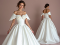Ultra-Glamorous White Princess Wedding Dress with Crystal Beading and Full Skirt