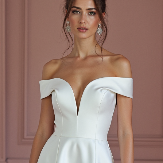 Short Mini Wedding Dress for Non-Traditional Brides Who Love Unique Styles