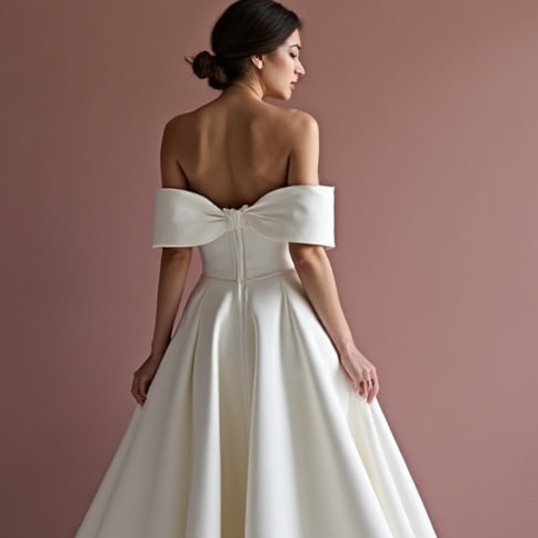 Unique White Princess Bridal Gown with Cascading Ruffles and a Dramatic Silhouette