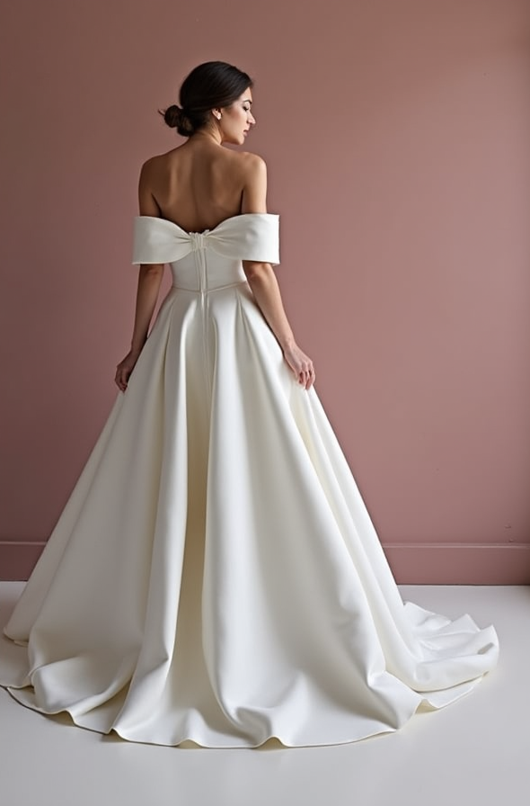 Unique White Princess Bridal Gown with Cascading Ruffles and a Dramatic Silhouette