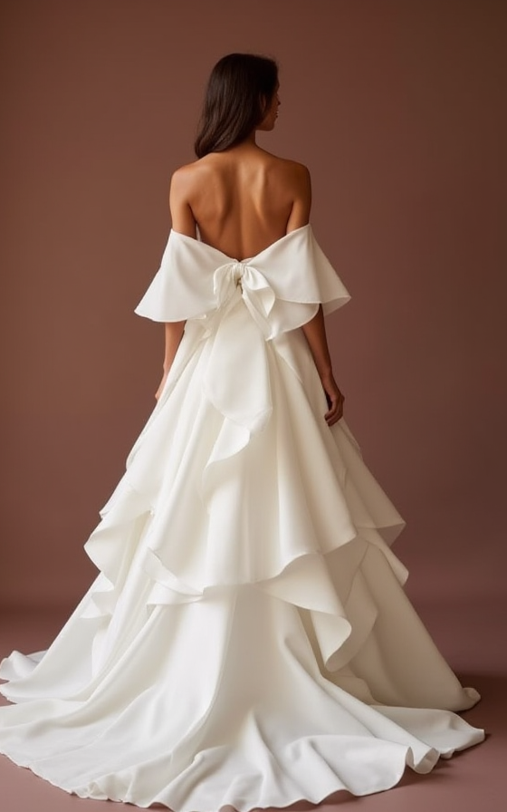 White Princess Wedding Dress with a Corset Bodice for a Flattering Fit