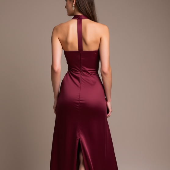 Timeless Red Evening Dress & Prom Dress with a Vintage Lace Design