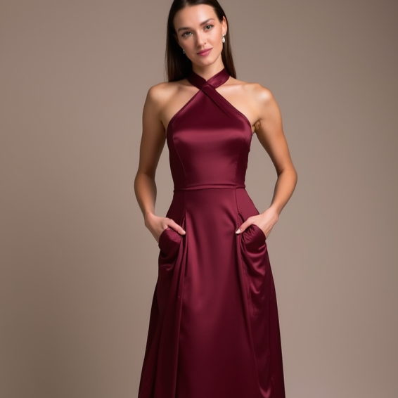 Timeless Red Evening Dress & Prom Dress with a Vintage Lace Design