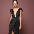 Gothic Black Wedding Dress with a Vintage Touch for Dark Romance