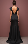 Gothic Black Wedding Dress with a Vintage Touch for Dark Romance