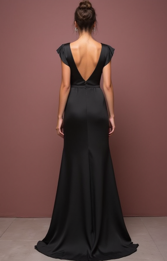 Gothic Black Wedding Dress with a Vintage Touch for Dark Romance