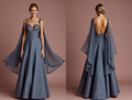 Dazzling Grey Evening Dress & Prom Dress with Sequin Fabric for Maximum Sparkle