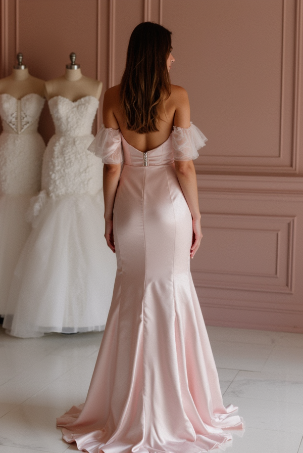 Trendy Pink Evening Dress & Prom Dress with Neon Hues for a Modern Look