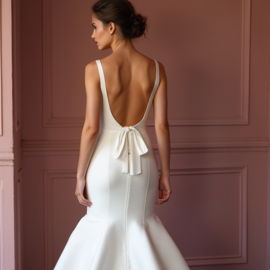 Mermaid Wedding Dress with a Long Train for a Grand and Regal Entrance