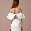 Timeless White Mermaid Wedding Dress with a Simple, Elegant Silhouette