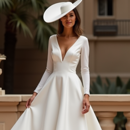 Stylish White Mini Short Wedding Dress with a High-Low Hemline for a Trendy and Chic Look