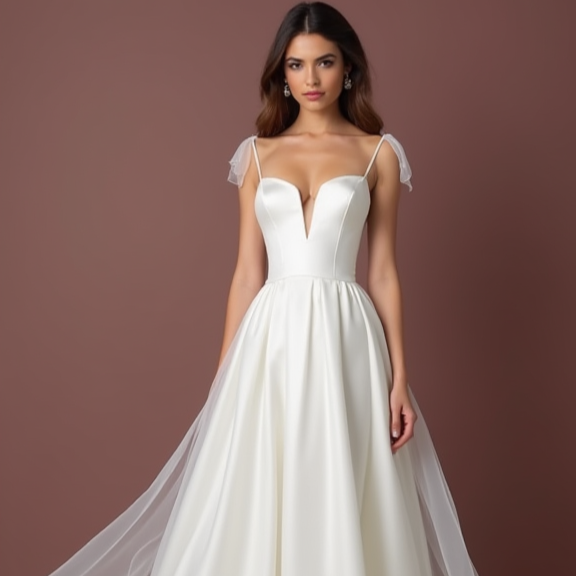 Vintage-Inspired White Princess Wedding Dress for a Timeless Look