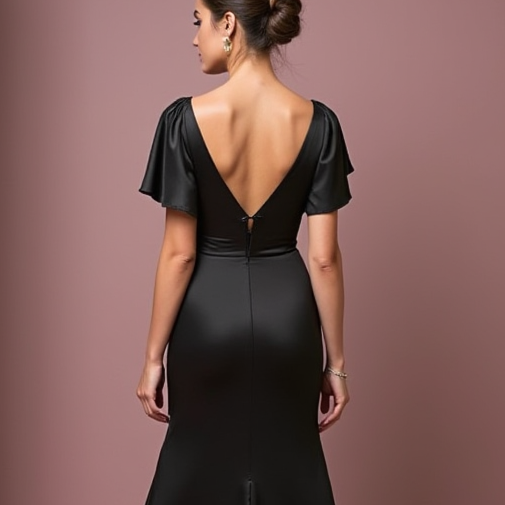 Black Wedding Prom Dress with Sparkling Details for a Bold Look