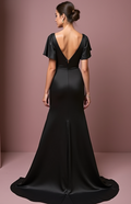 Black Wedding Prom Dress with Sparkling Details for a Bold Look