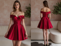 Show-Stopping Red Evening Dress & Prom Dress with Ombre Tulle and Sparkles