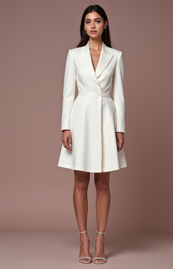 Chic White Mini Short Wedding Dress with a Sculpted Bodice for a Stunning Bridal Look