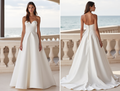 Fairytale White Princess Ball Gown with a Crystal-Encrusted Corset and Flowing Skirt