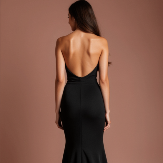 Black Wedding Dress with a Mermaid Silhouette for a Stunning Shape