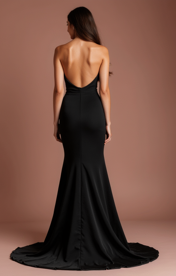 Black Wedding Dress with a Mermaid Silhouette for a Stunning Shape
