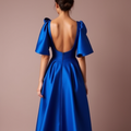 Sexy Blue Evening Dress and Prom Gown with a Slit for a Bold, Edgy Look
