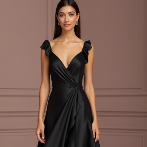 Black Wedding Dress for Halloween Weddings and Dark Fantasy Themes