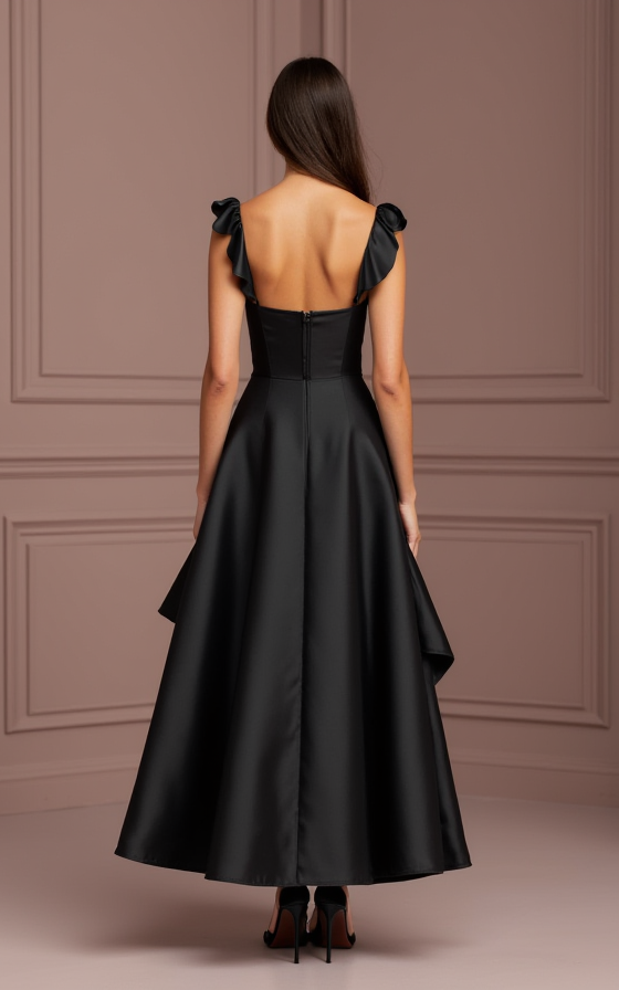 Black Wedding Dress for Halloween Weddings and Dark Fantasy Themes